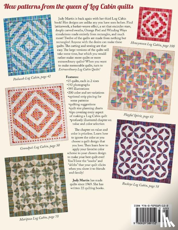 Martin, Judy - Extraordinary Log Cabin Quilts - Print-On-Demand Edition