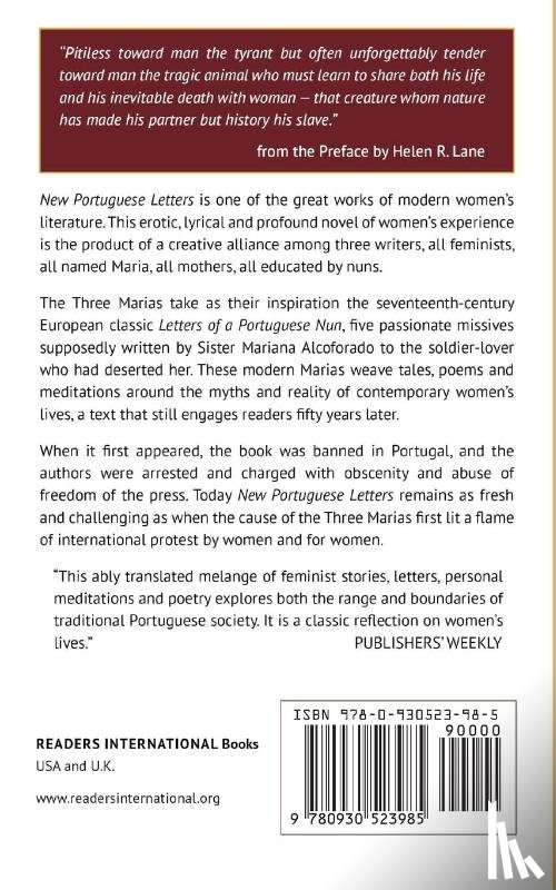 Barreno, Maria Isabel, etc. - New Portuguese Letters