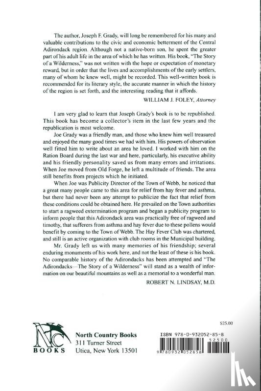 Grady, Joseph F. - The Adirondacks: Fulton Chain—Big Moose Region