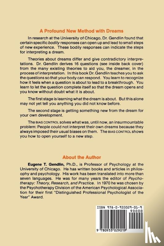 Eugene T. Gendlin - Let Your Body Interpret Your Dreams