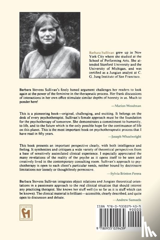 Barbara Stevens Sullivan - Psychotherapy Grounded in the Feminine Principle