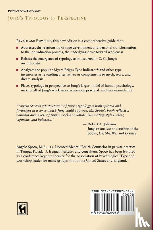 Angelo Spoto - Jung'S Typology in Perspective