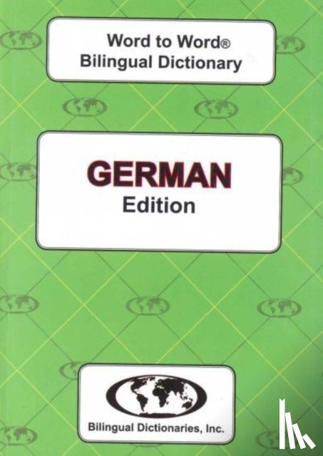Bell, H. - English-German & German-English Word-to-Word Dictionary