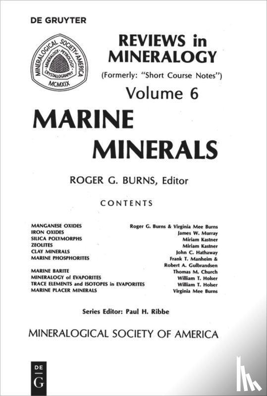  - Marine Minerals