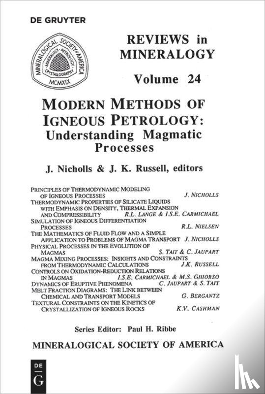  - Modern Methods of Igneous Petrology