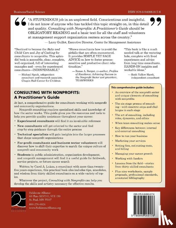 Lukas, Carol A. - Consulting With Nonprofits