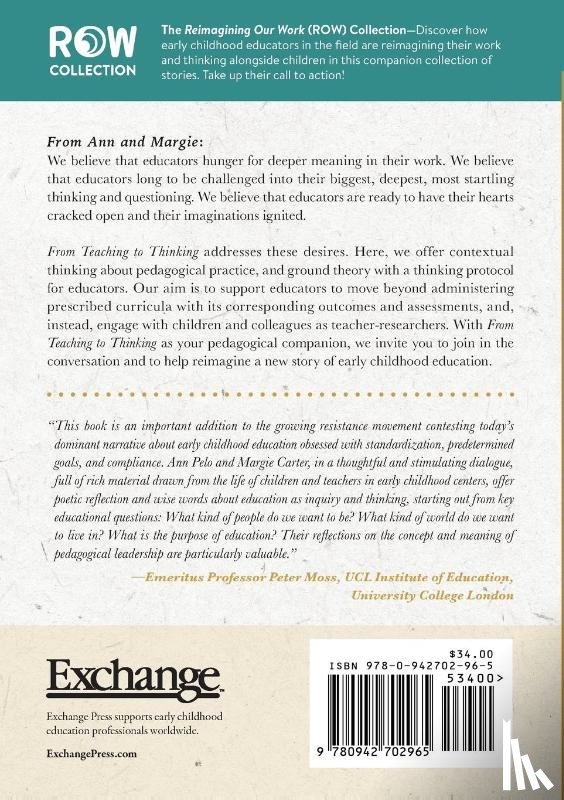 Pelo, Ann, Carter, Margie - From Teaching to Thinking