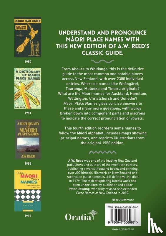A. W. Reed - Maori Place Names: Their Meanings and Origins