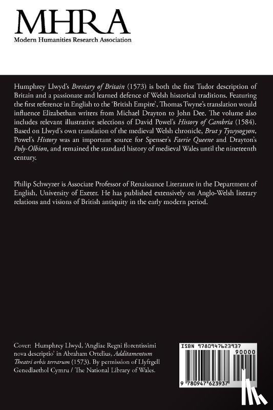  - Humphrey Llwyd, 'The Breviary of Britain', with Selections from 'The History of Cambria'