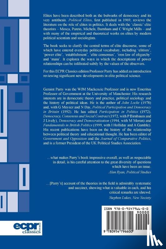 Parry, Geraint - Political Elites