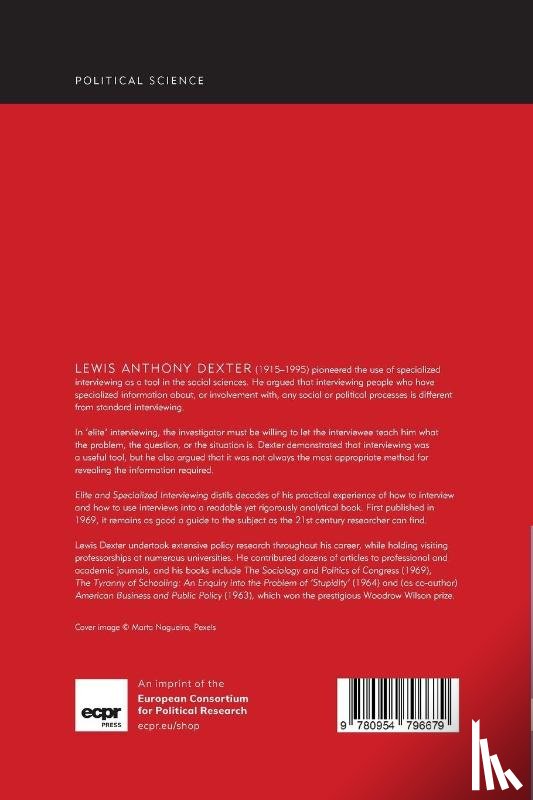 Dexter, Lewis Anthony - Elite and Specialized Interviewing