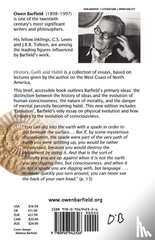 Barfield, Owen - History, Guilt and Habit