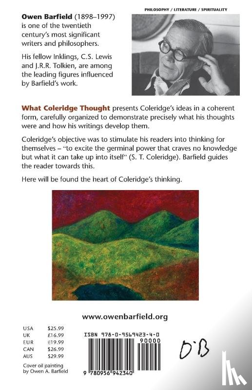 Barfield, Owen - What Coleridge Thought