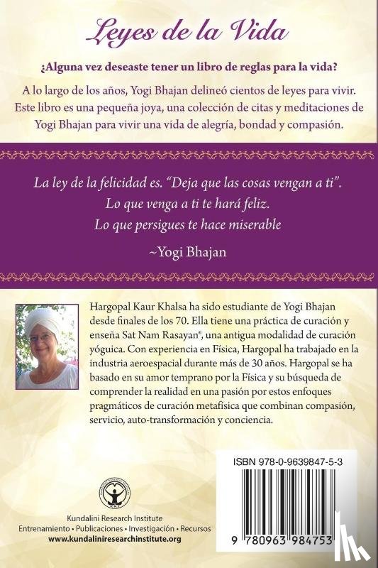 Yogi Bhajan, PhD - Leyes de la Vida