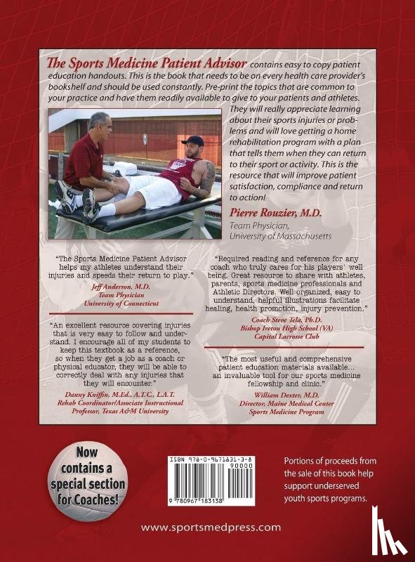 Rouzier, Pierre - The Sports Medicine Patient Advisor, Third Edition, Hardcopy