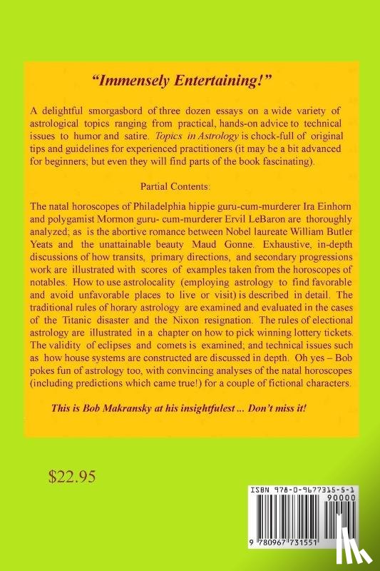 Makransky, Bob - Topics in Astrology