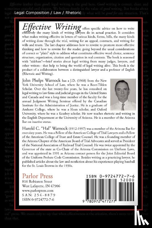 Warnock, John Phelps, Warnock, Harold C. - Effective Writing
