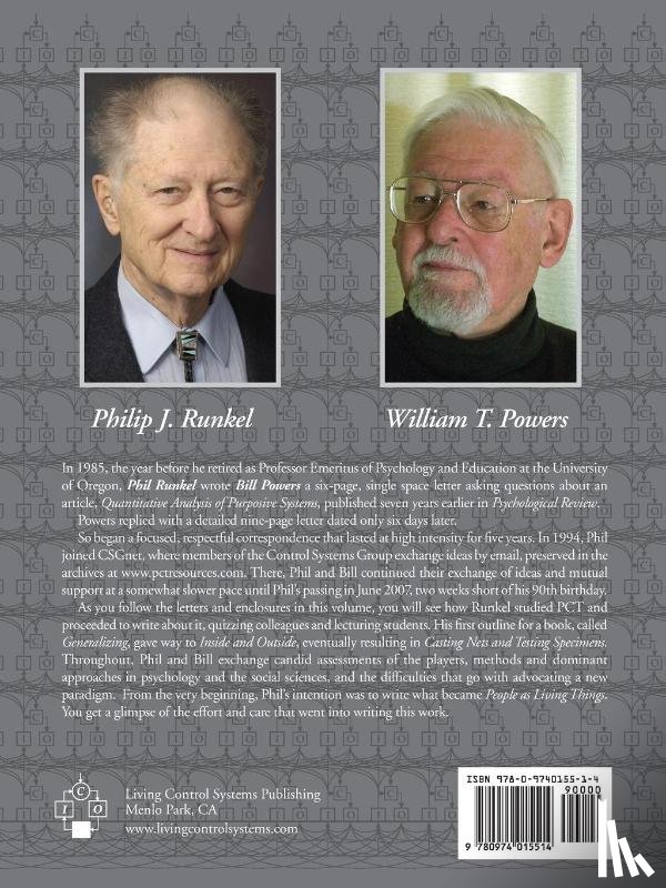 Powers, William T., Runkel, Philip J. - Dialogue Concerning the Two Chief Approaches to a Science of Life