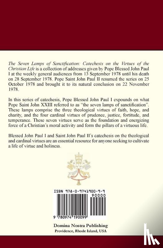 Pope Blessed John Paul I - The Seven Lamps of Sanctification