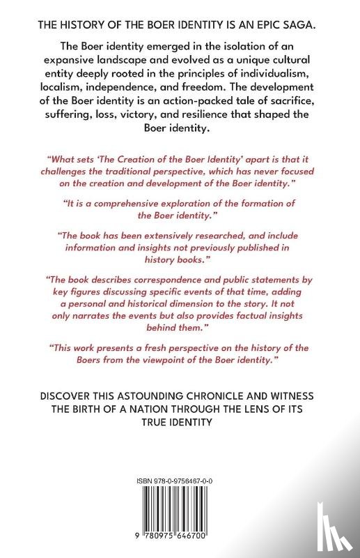 Buys, Wiets - The Creation of the Boer Identity