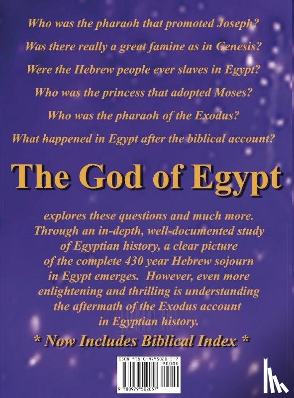 O'Neal, Pamela Dawn - The God of Egypt - Second Edition