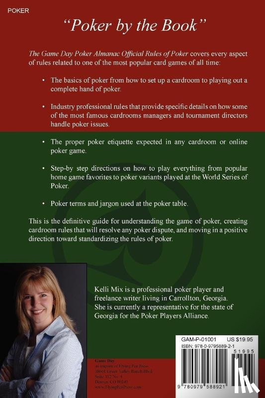 Mix, Kelli - The Game Day Poker Almanac Official Rules of Poker