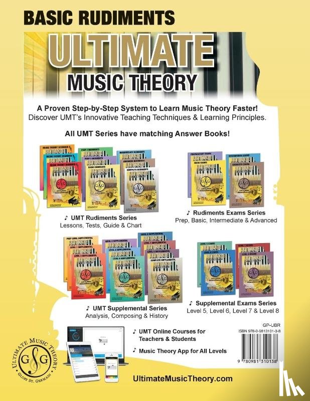St Germain, Glory - Music Theory Basic Rudiments Workbook - Ultimate Music Theory