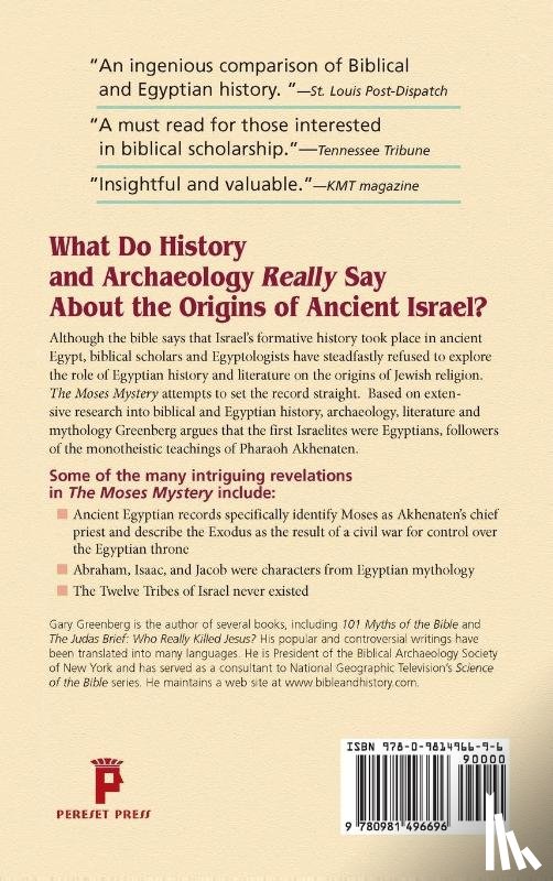 Greenberg, Gary - The Moses Mystery