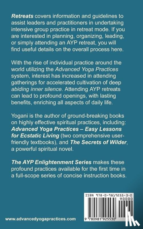 Yogani - Retreats - Fast Track to Freedom - A Guide for Leaders and Practitioners