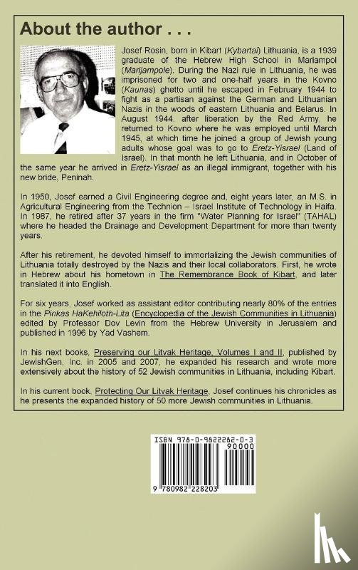 Rosin, Josef - Protecting Our Litvak Heritage