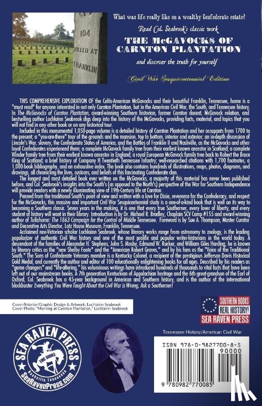 Seabrook, Lochlainn - The McGavocks of Carnton Plantation