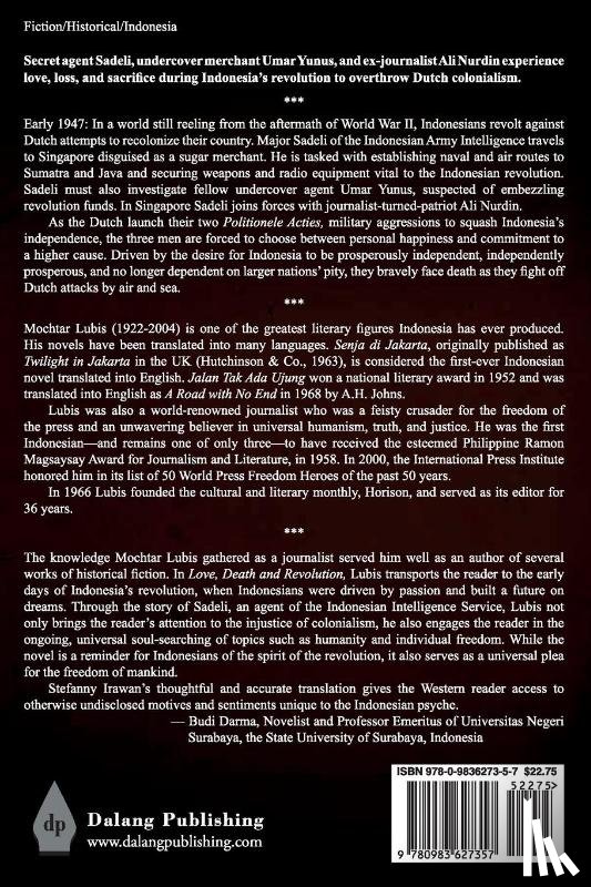 Lubis, Mochtar, Ridley, Elizabeth - Love, Death and Revolution