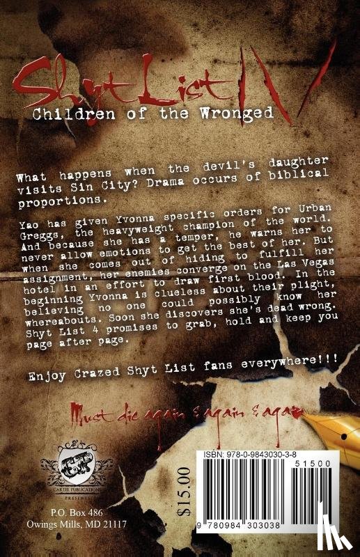 Reign, (T Styles), Reign - Shyt List 4 (The Cartel Publications Presents)