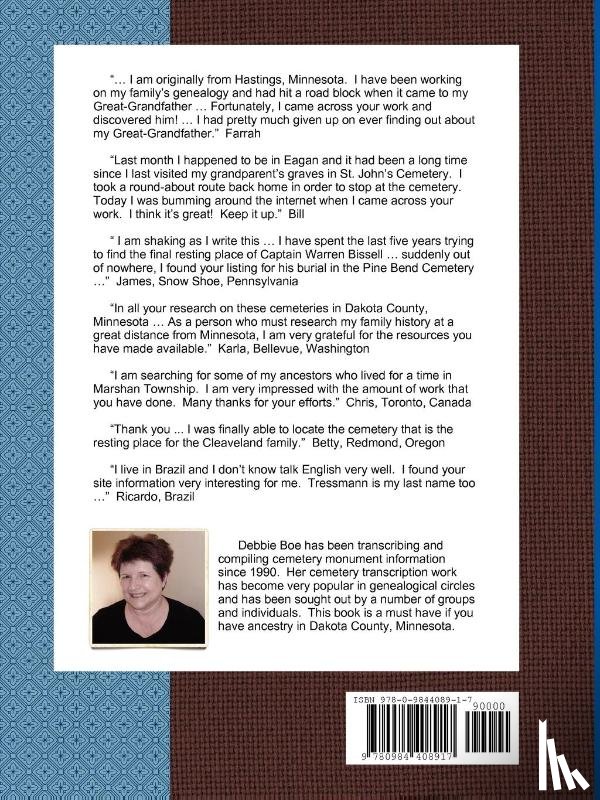 Boe, Debbie - Cemeteries of Southern Dakota County, Minnesota