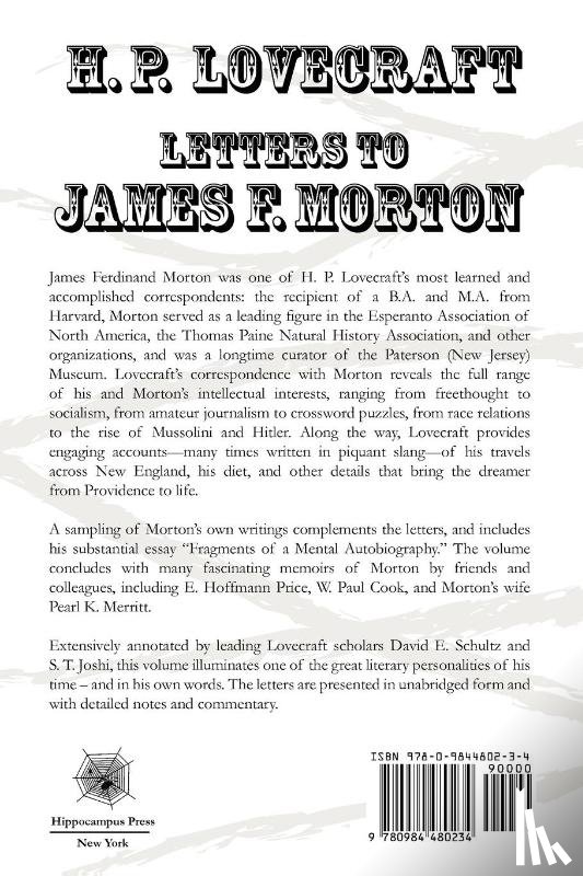 Lovecraft, H. P. - Letters to James F. Morton
