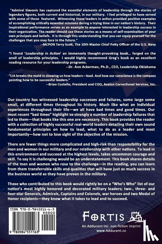 Slavonic, Greg - Leadership in Action - Principles Forged in the Crucible of Military Service Can Lead Corporate America Back to the Top