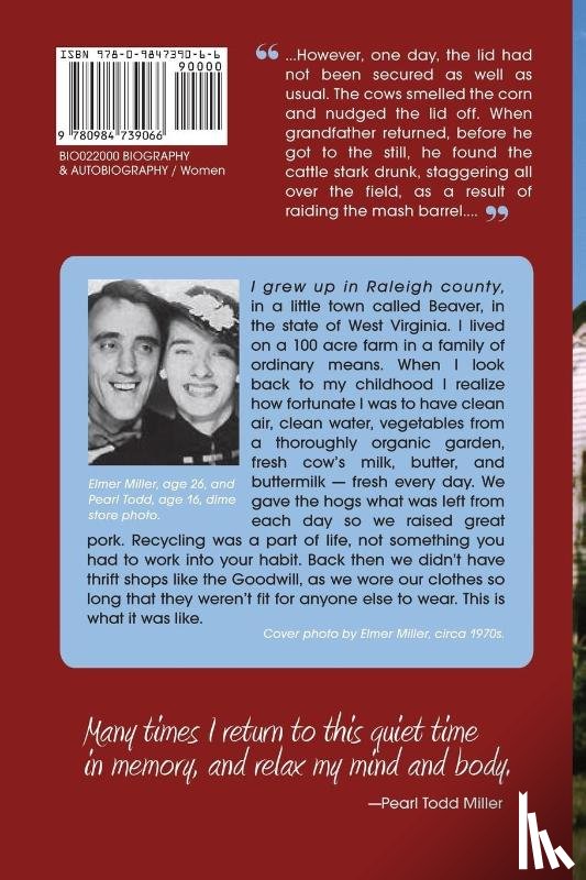 Miller, Pearl Todd - Moonshine Memories & Staggering Cows