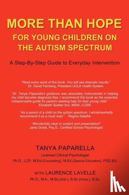 Paparella, Tanya, Lavelle, Laurence - More Than Hope: For Young Children on the Autism Spectrum