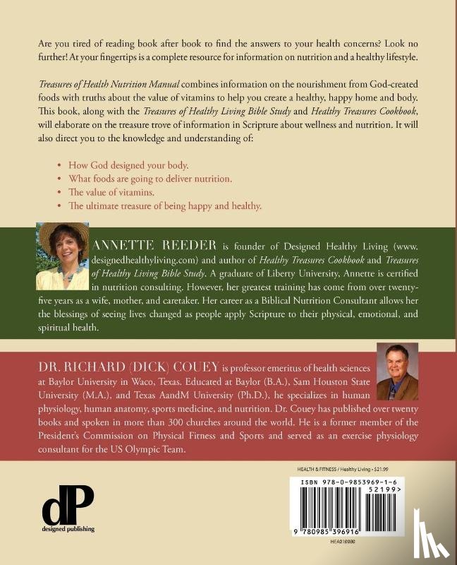 Reeder, Annette, Couey, Dr. Richard - Treasures of Health Nutrition Manual