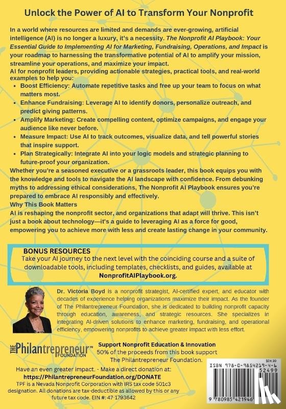 Boyd, Victoria I - THE NONPROFIT AI PLAYBOOK
