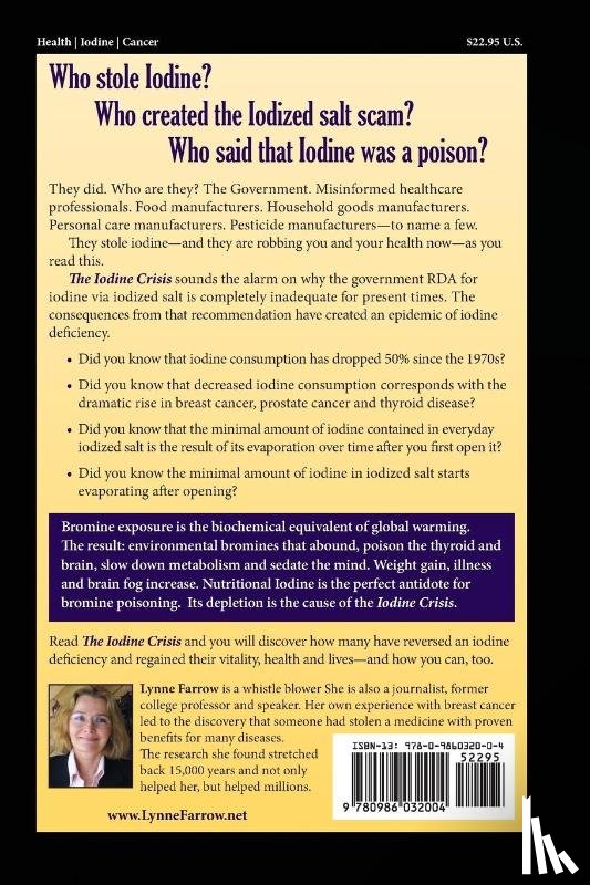 Farrow, Lynne - The Iodine Crisis