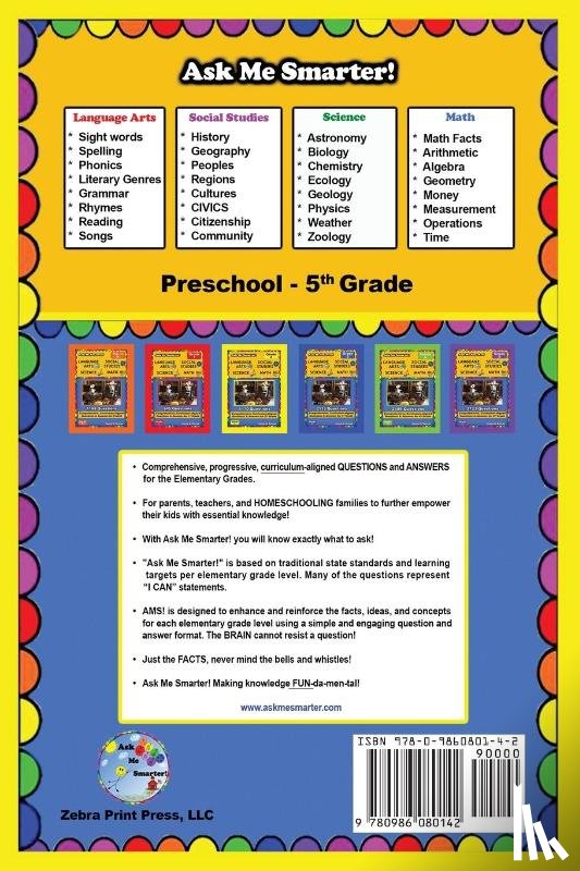 Roszak, Donna M - Ask Me Smarter! Language Arts, Social Studies, Science, and Math - Grade 2