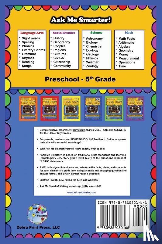 Roszak, Donna M - Ask Me Smarter! Language Arts, Social Studies, Science, and Math - Grade 3