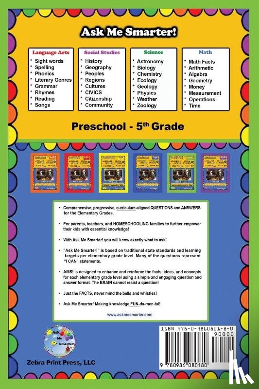 Roszak, Donna M - Ask Me Smarter! Language Arts, Social Studies, Science, and Math - Grade 4