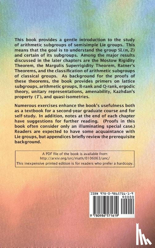 Morris, Dave Witte - Introduction to Arithmetic Groups