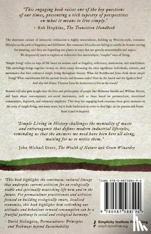 Authors, Various - Simple Living in History