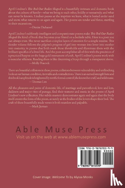 Lindner, April - This Bed Our Bodies Shaped - Poems