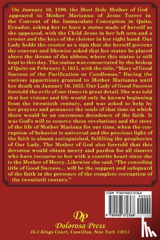 Manuel Sousa Pereira - The Story of Our Lady of Good Success and Novena