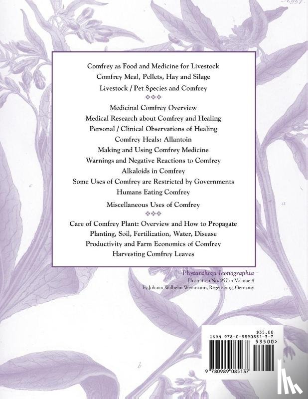 SHIRLEY, NANCY - CULTIVATION OF COMFREY MEDICINAL AND FO