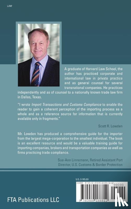 Lowden, Scott R. - Import Transactions and Customs Compliance